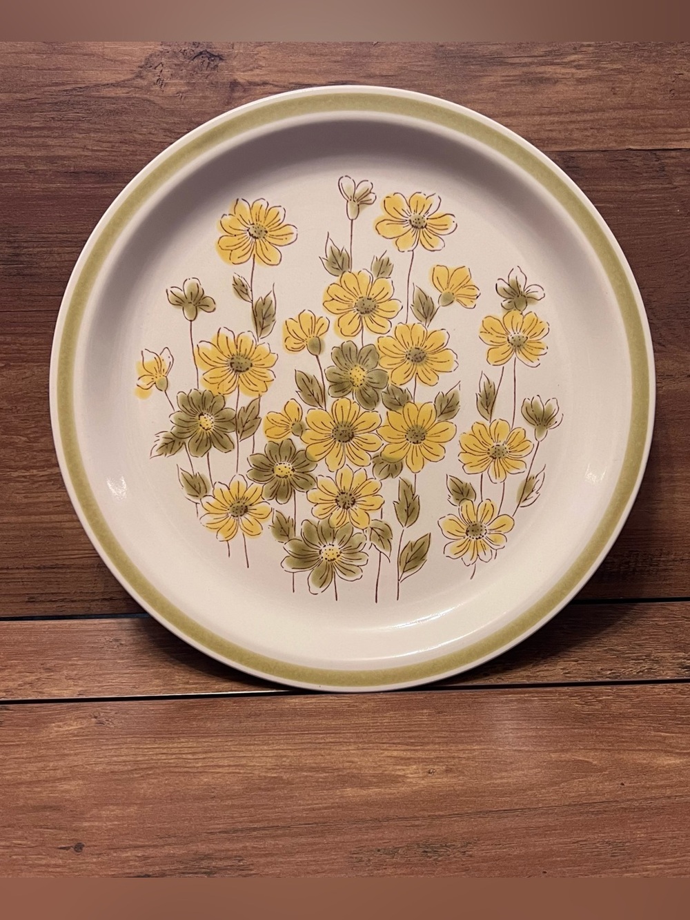 Vintage Spring Bouquet by Japan 12" Chop Plate (Round Platter), Hand Decorated